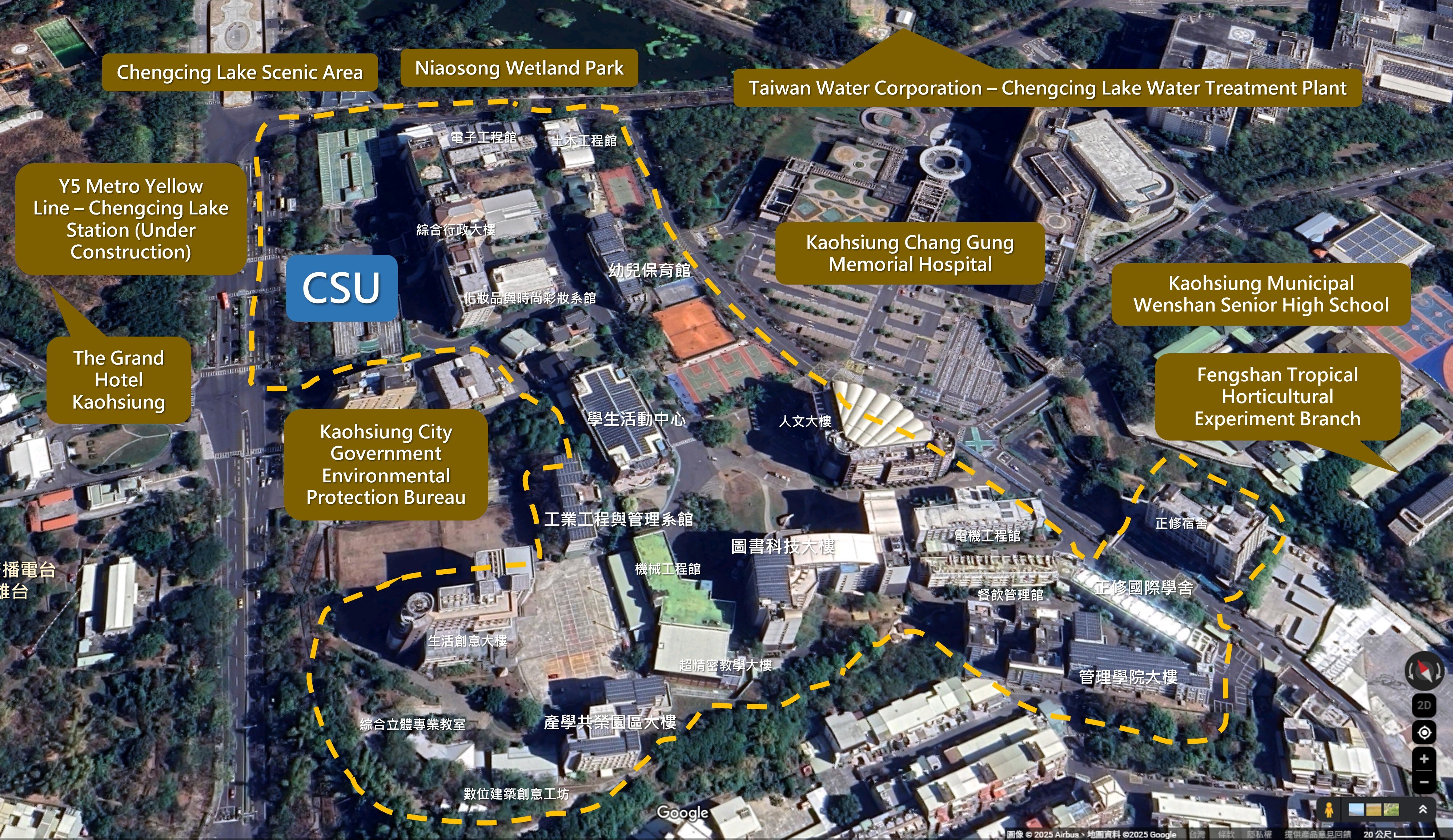 1-1 Aerial Photo Of The Campus And Surrounding Environment