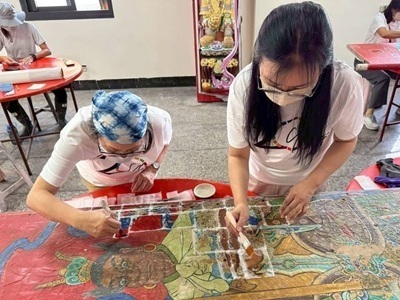 守護門神與神轎：正修師生在花蓮保安寺的修護行動