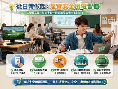從插頭開始的永續：正修科大實踐安全用電與節能校園行動